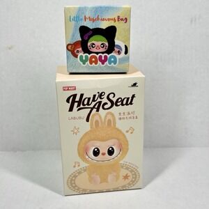 Three Pop MART Labubu the Monsters Have a Seat‎ Blind Box Vinyl Plush BONUS YAYA